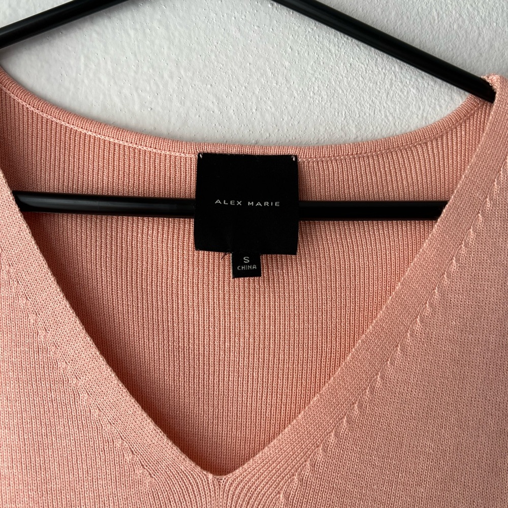 Blush Knit Alex Marie Blouse